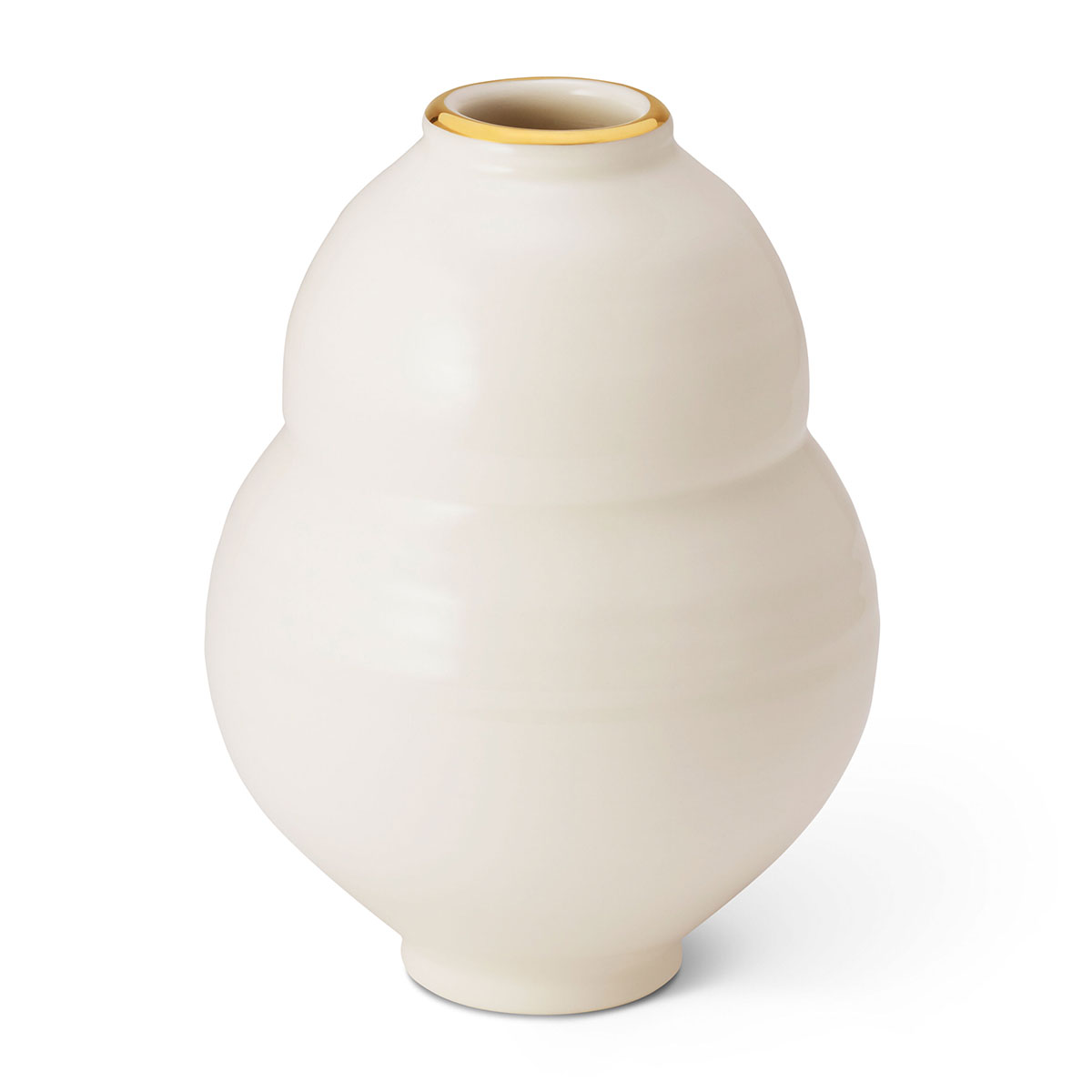 Aerin Sancia Gourd Vase, Cream