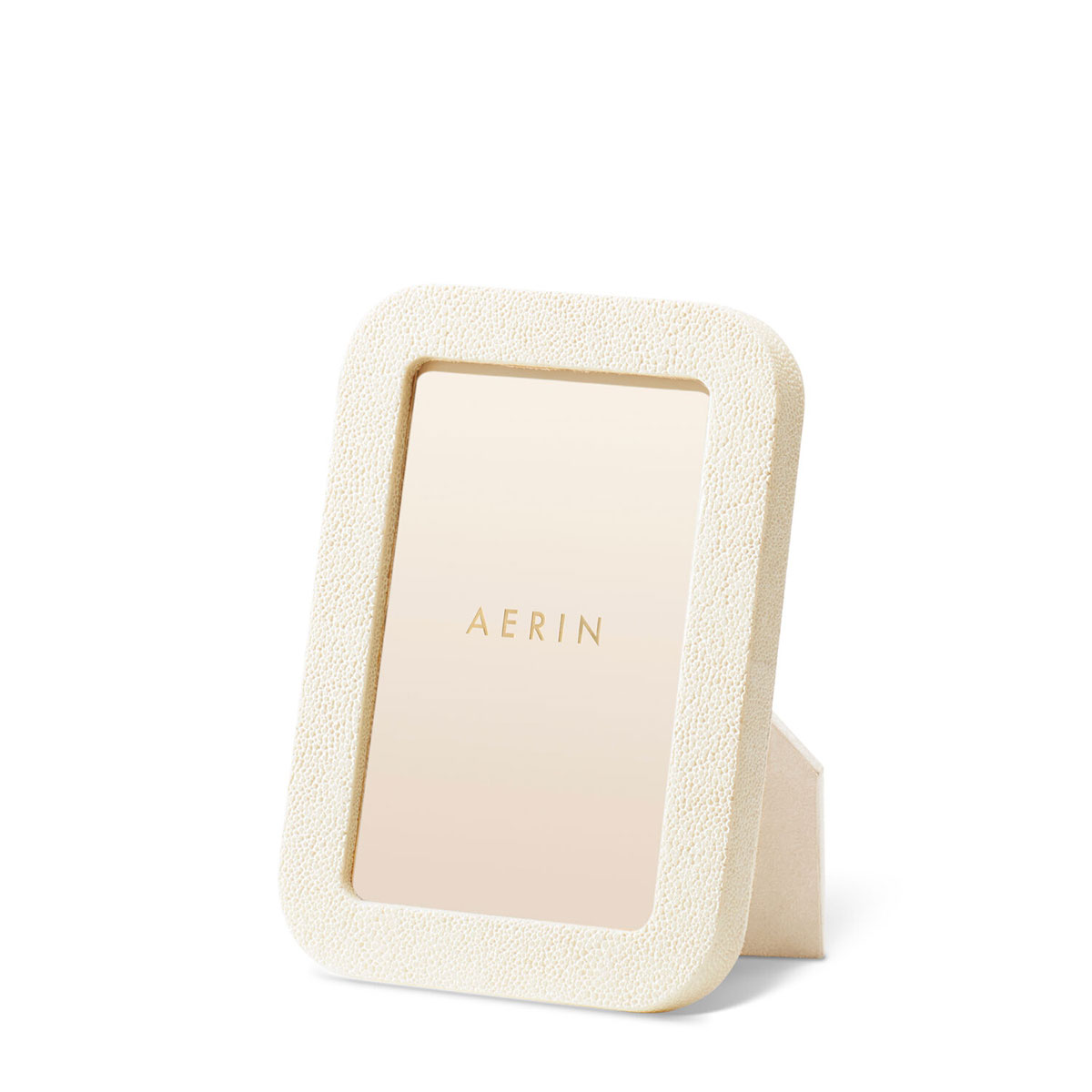Aerin Modern Shagreen Frame, Cream - 5x7