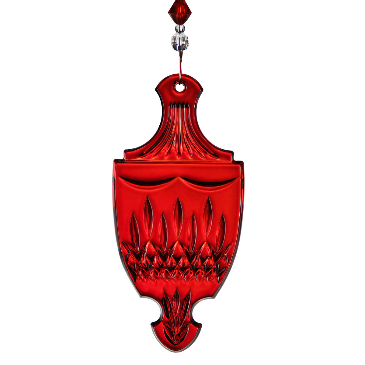 Waterford Crystal, Lismore Celebrations Red Crystal Ornament