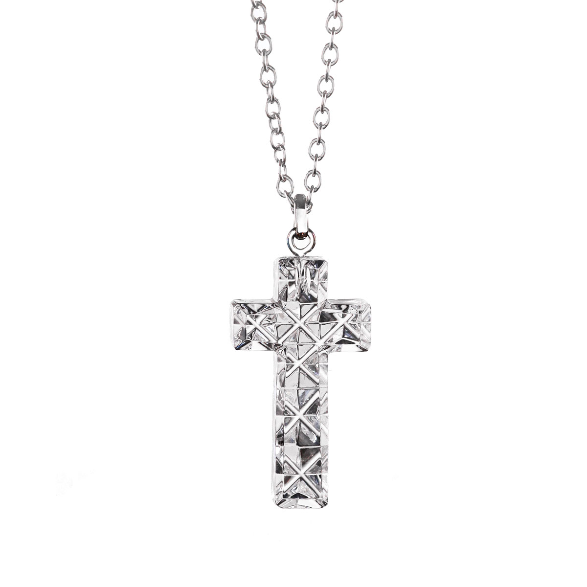 Cashs Ireland, Crystal Irish High Cross Pendant Necklace