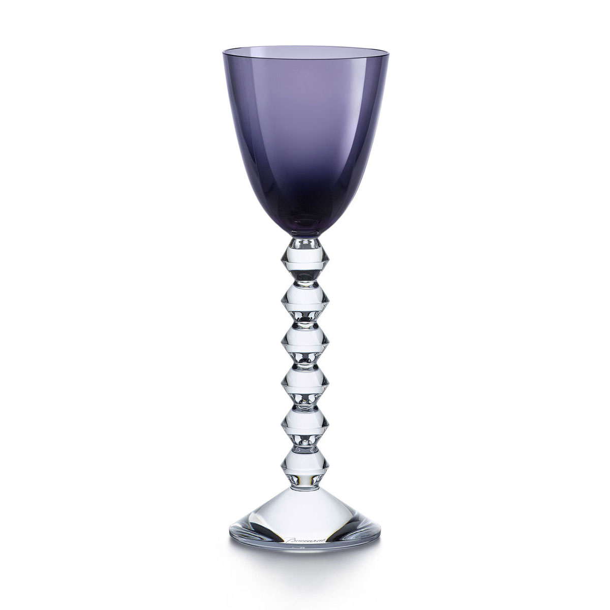 Baccarat Crystal, Vega Rhine Crystal Wine Amethyst, Single
