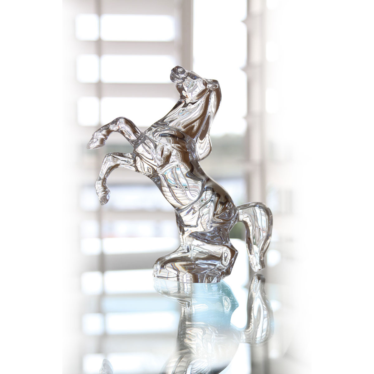 Baccarat Crystal Rearing Horse