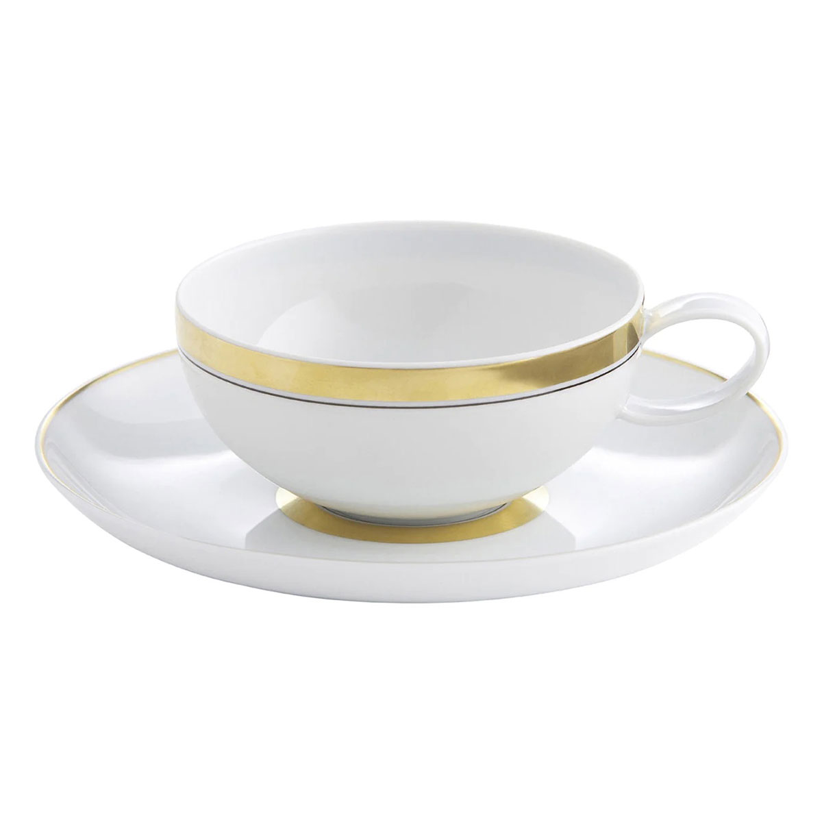 Vista Alegre Porcelain Domo Gold Tea Cup And Saucer