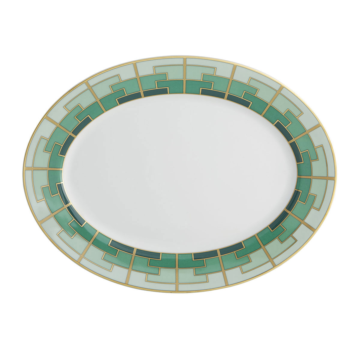 Vista Alegre Porcelain Emerald Medium Oval Platter