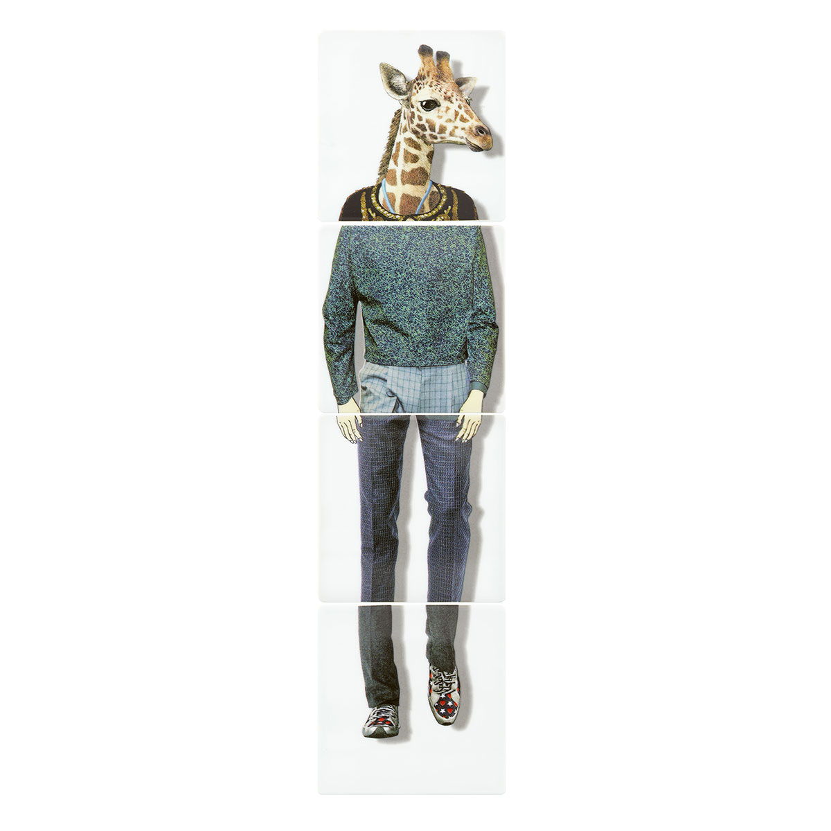Vista Alegre Porcelain Christian Lacroix - Love Who You Want Set of 4 Coasters (Giraffe)