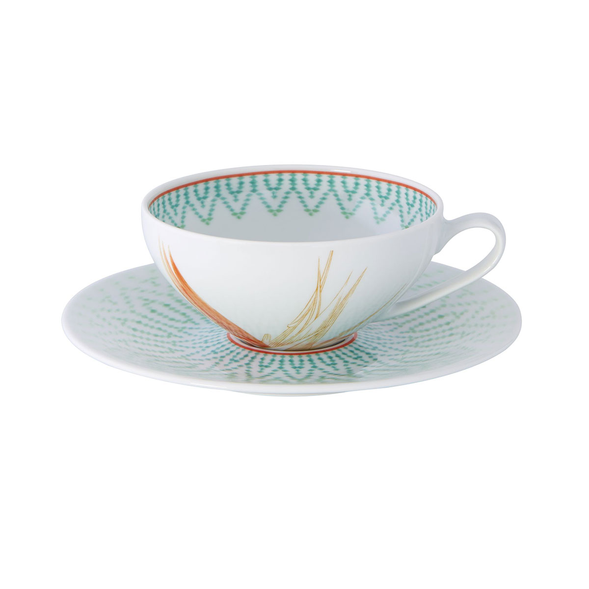Vista Alegre Porcelain Fiji Tea Cup And Saucer