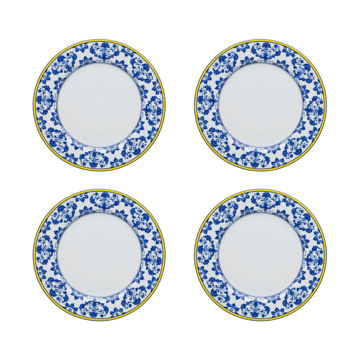 Vista Alegre Porcelain Castelo Branco Dinner Plate, Set of 4