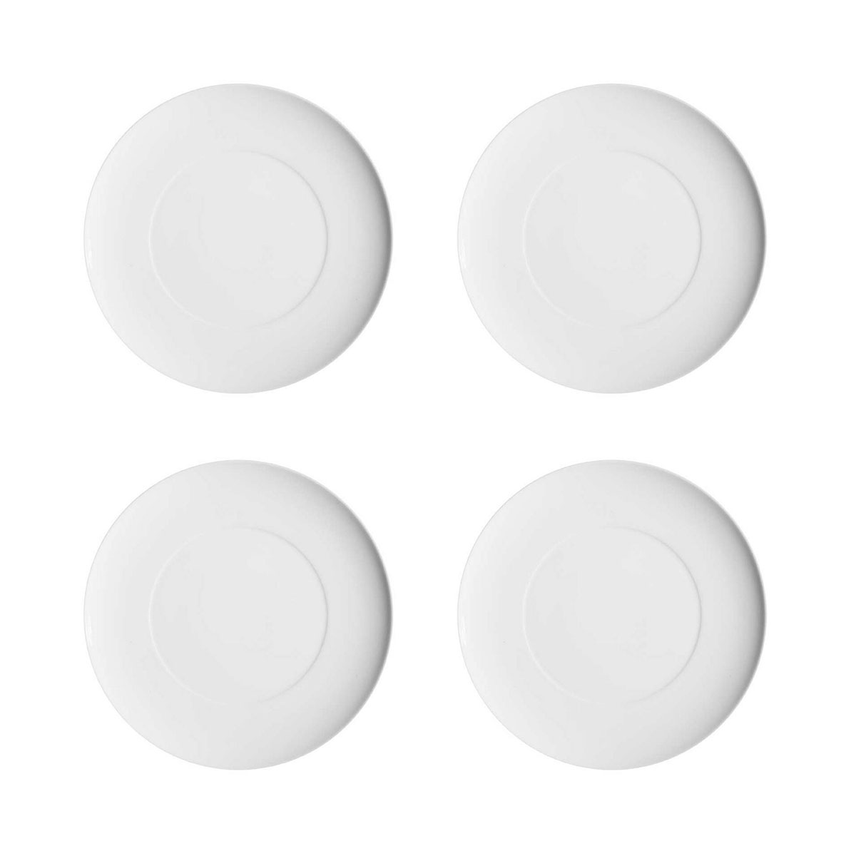 Vista Alegre Porcelain Domo White Dinner Plate, Set of 4