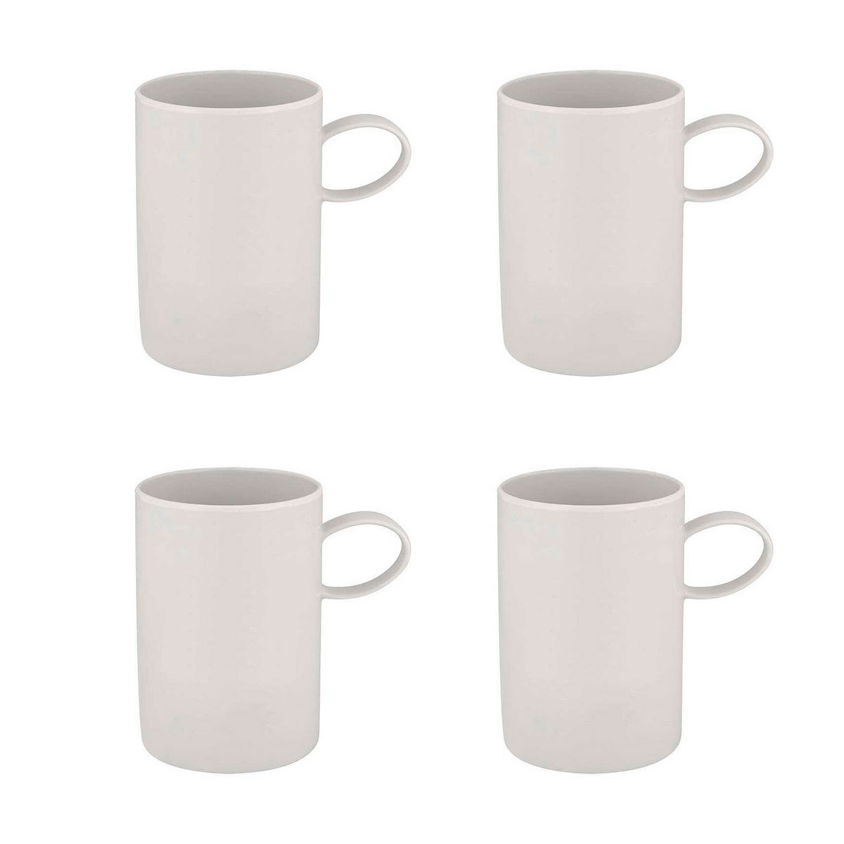 Vista Alegre Porcelain Domo White Mug, Set of 4