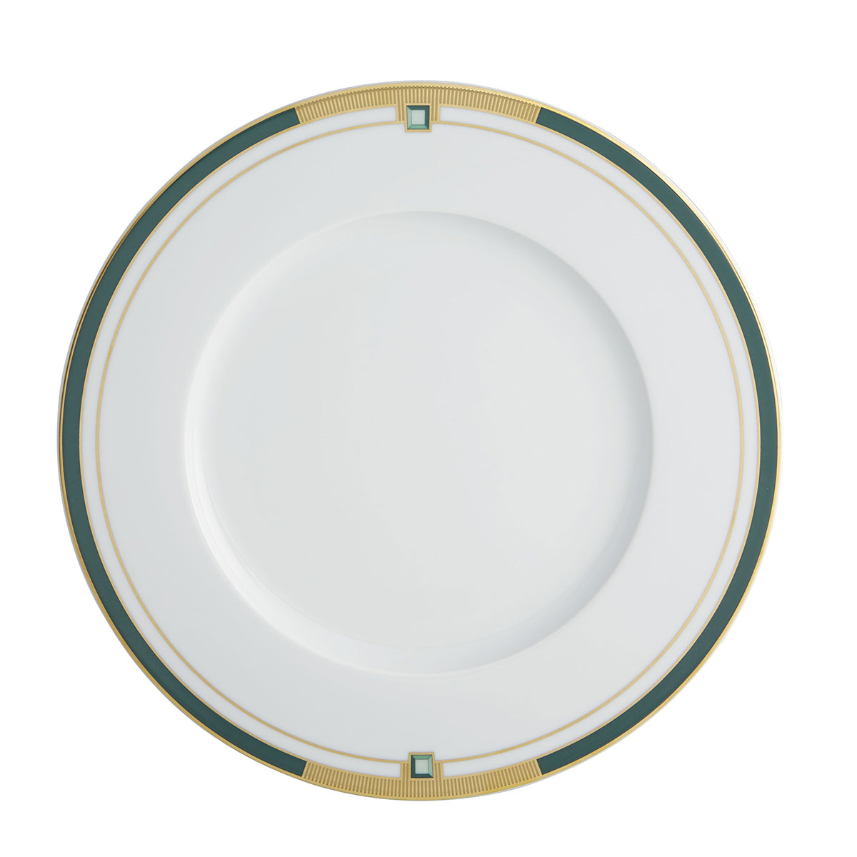 Vista Alegre Porcelain Emerald Dinner Plate, Set of 4