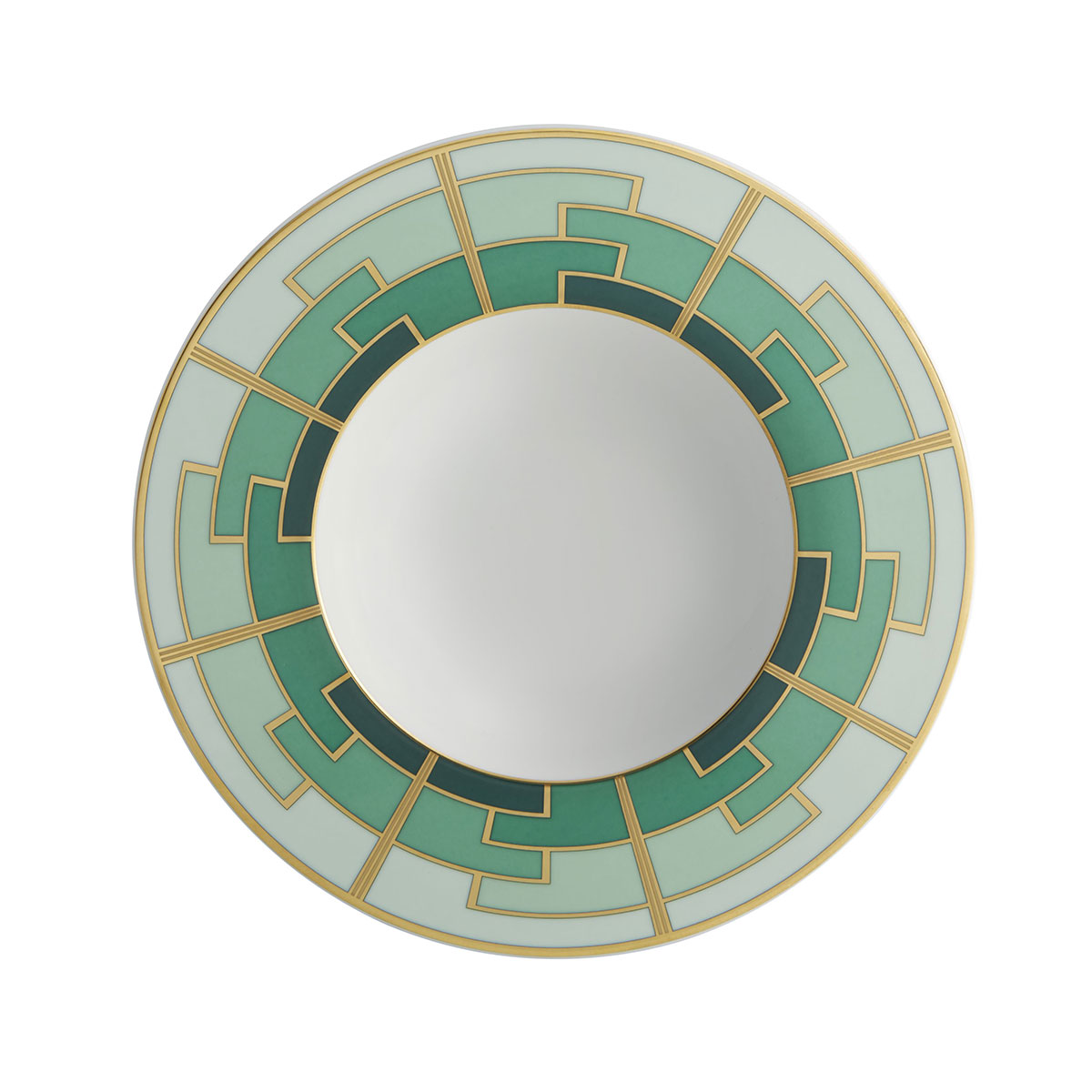 Vista Alegre Porcelain Emerald Soup Plate, Set of 4