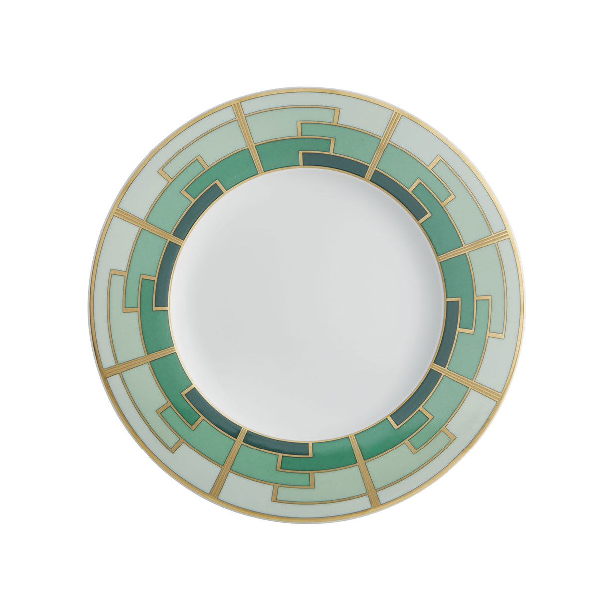 Vista Alegre Porcelain Emerald Dessert Plate, Set of 4
