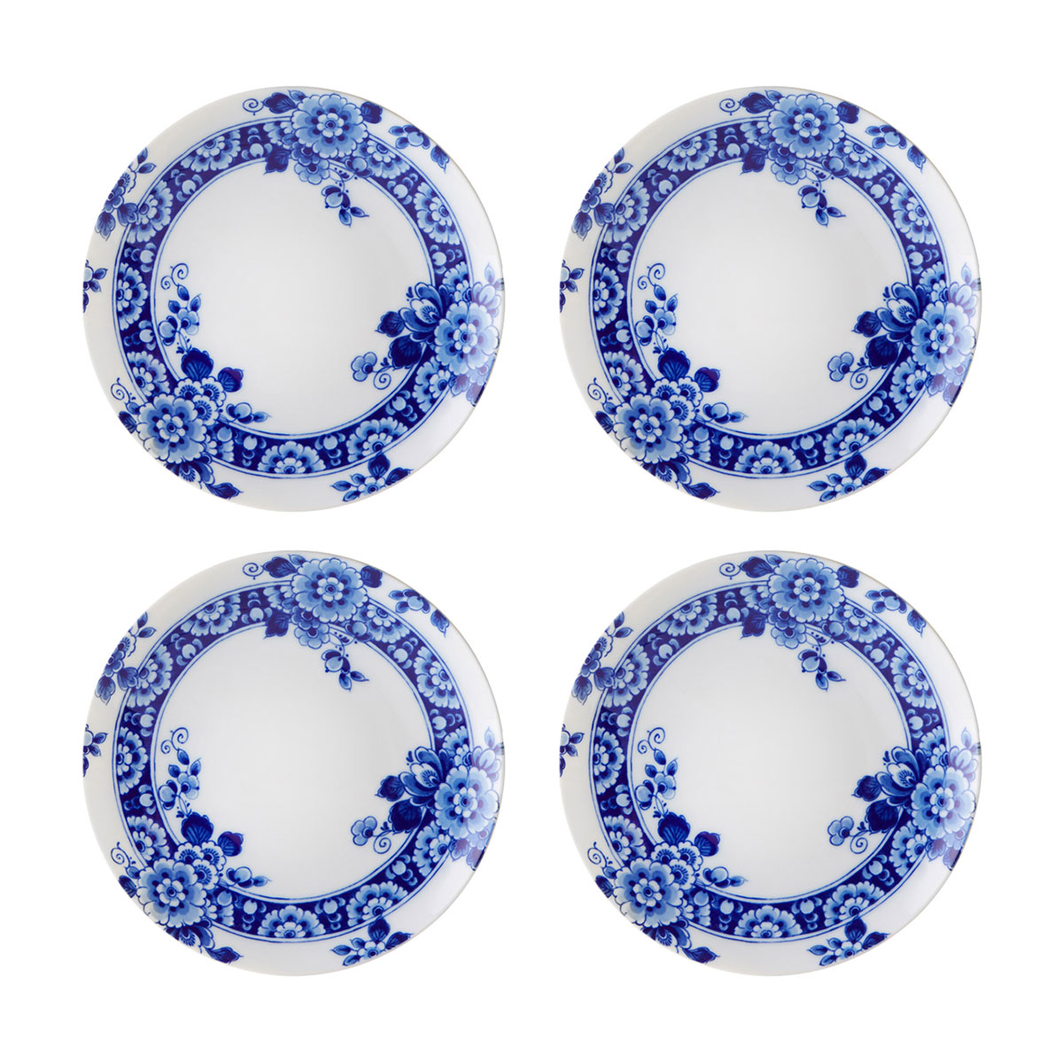 Vista Alegre Porcelain Blue Ming Dessert Plate, Set of 4