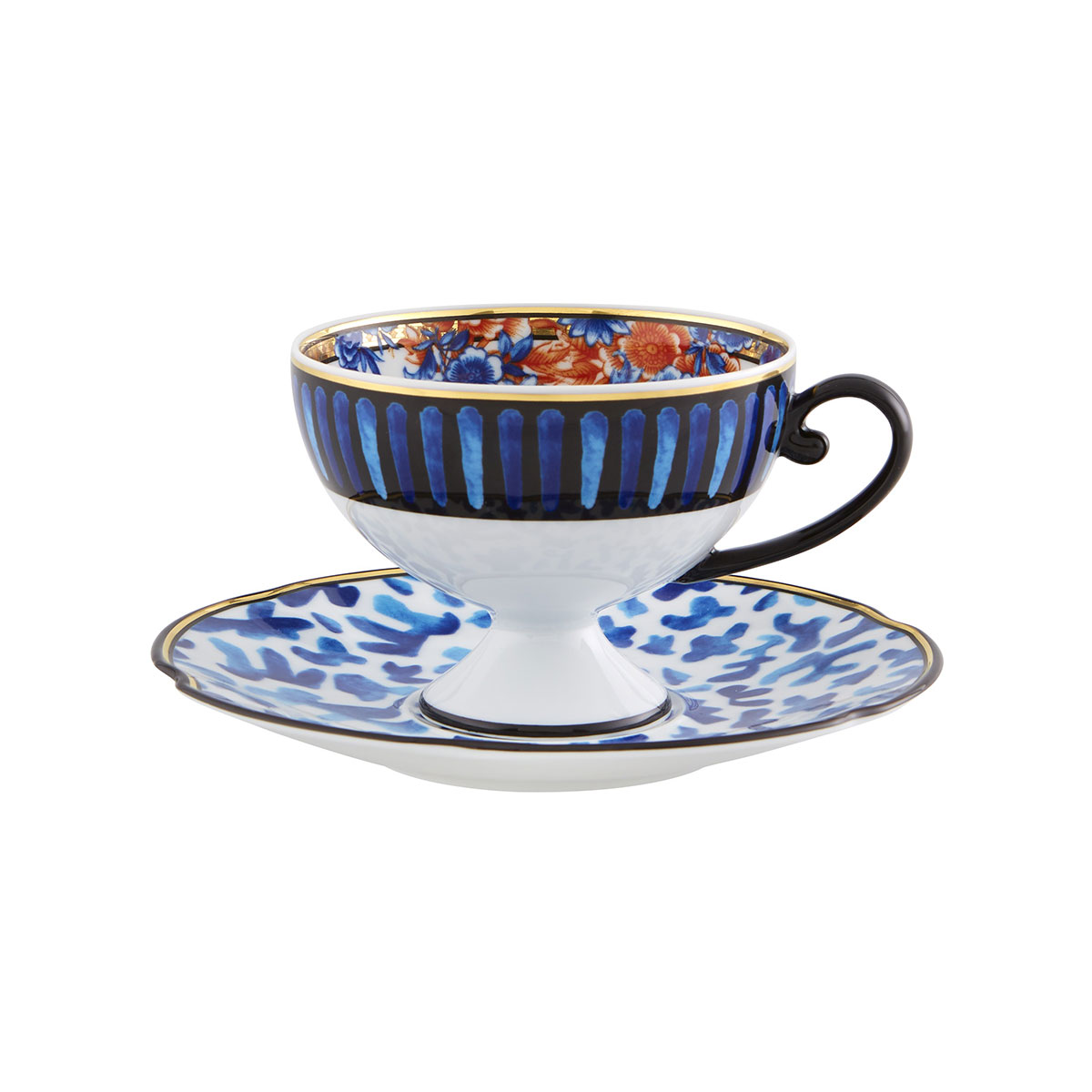 Vista Alegre Porcelain Cannaregio Tea Cup and Saucer