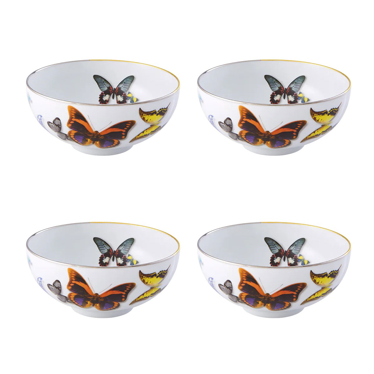 Vista Alegre Porcelain Christian Lacroix - Butterfly Parade Soup Bowl, Set of 4