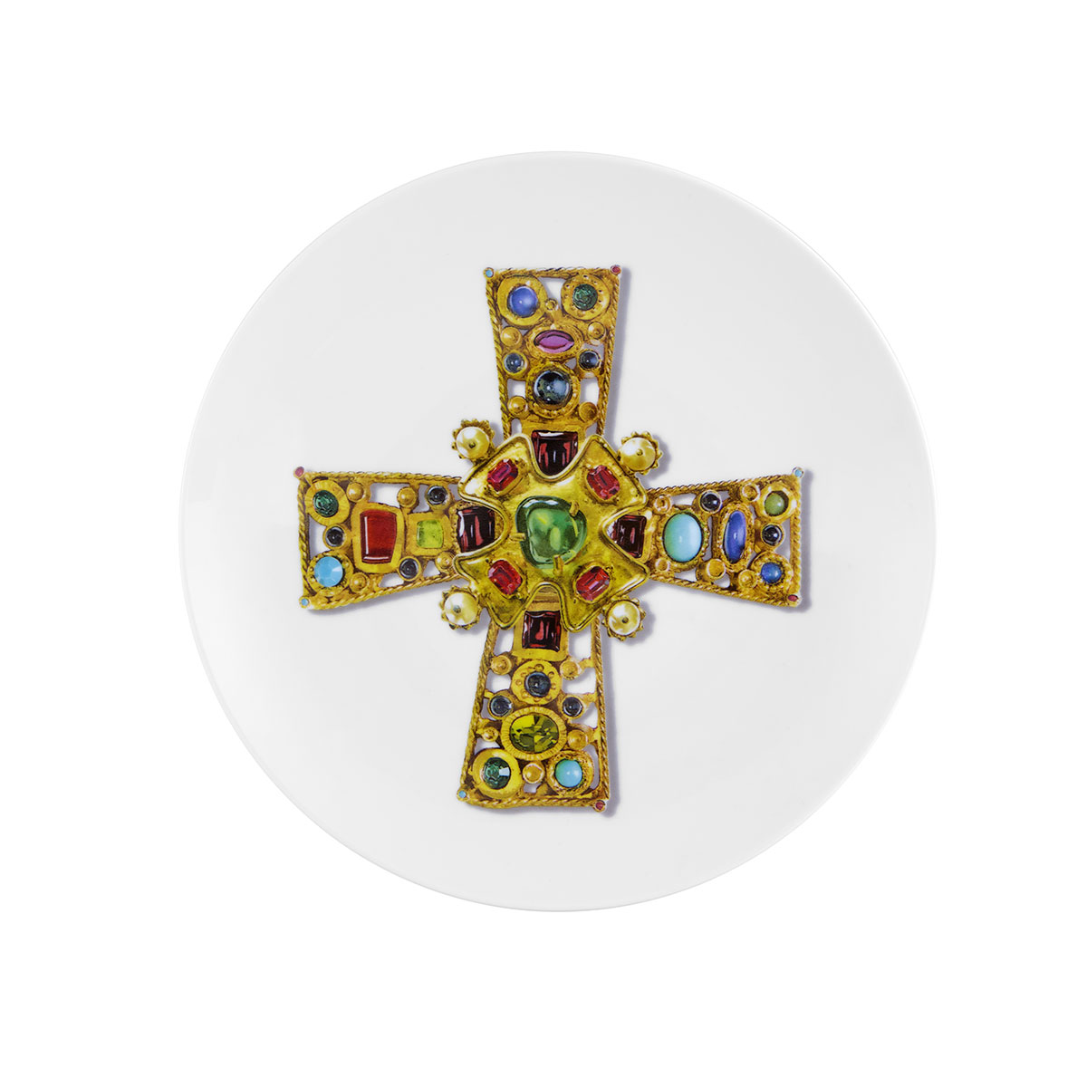 Vista Alegre Porcelain Christian Lacroix - Love Who You Want Dessert Plate Byzantine