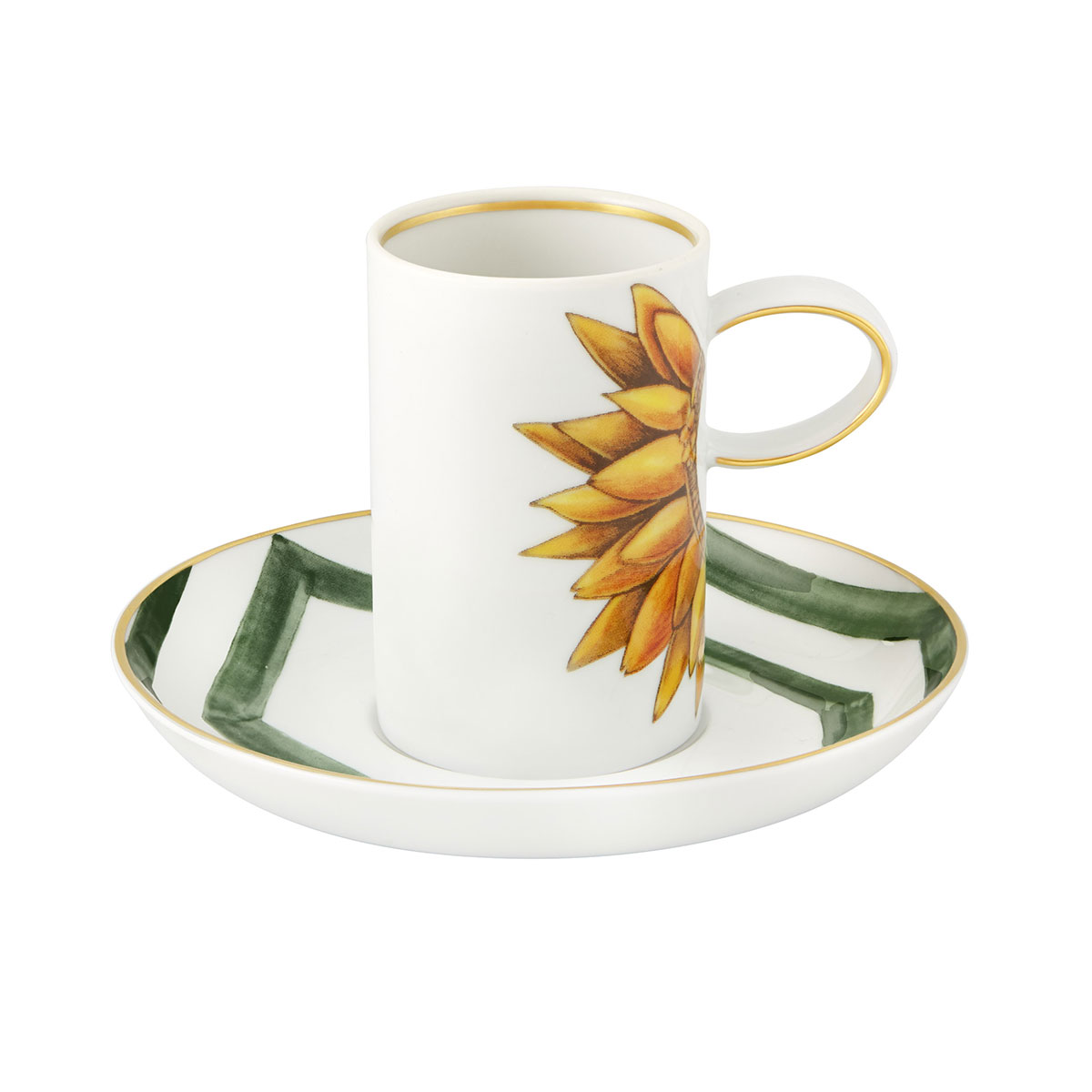 Vista Alegre Porcelain Amazonia Coffee Cup And Saucer
