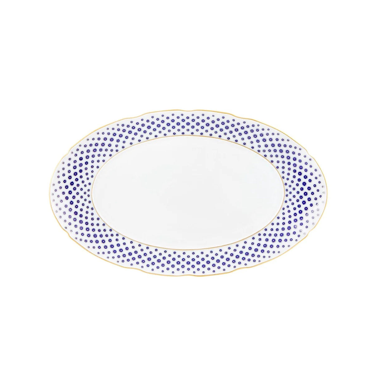 Vista Alegre Porcelain Constellation D'Or Medium Oval Platter