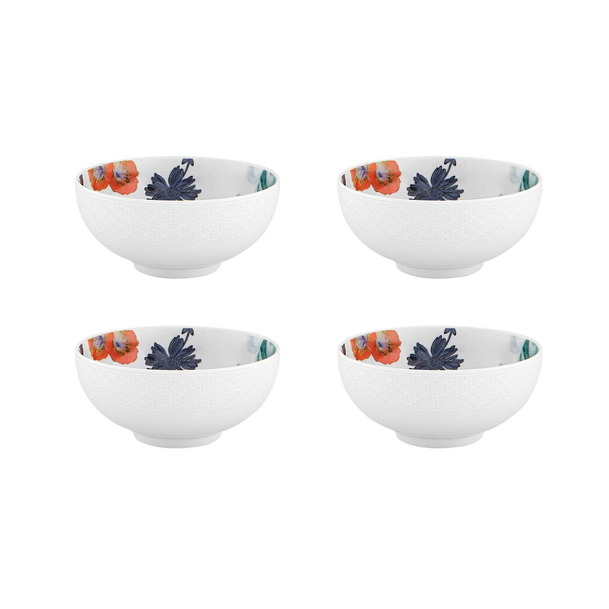 Vista Alegre Porcelain Duality Soup Bowl, Set of 4