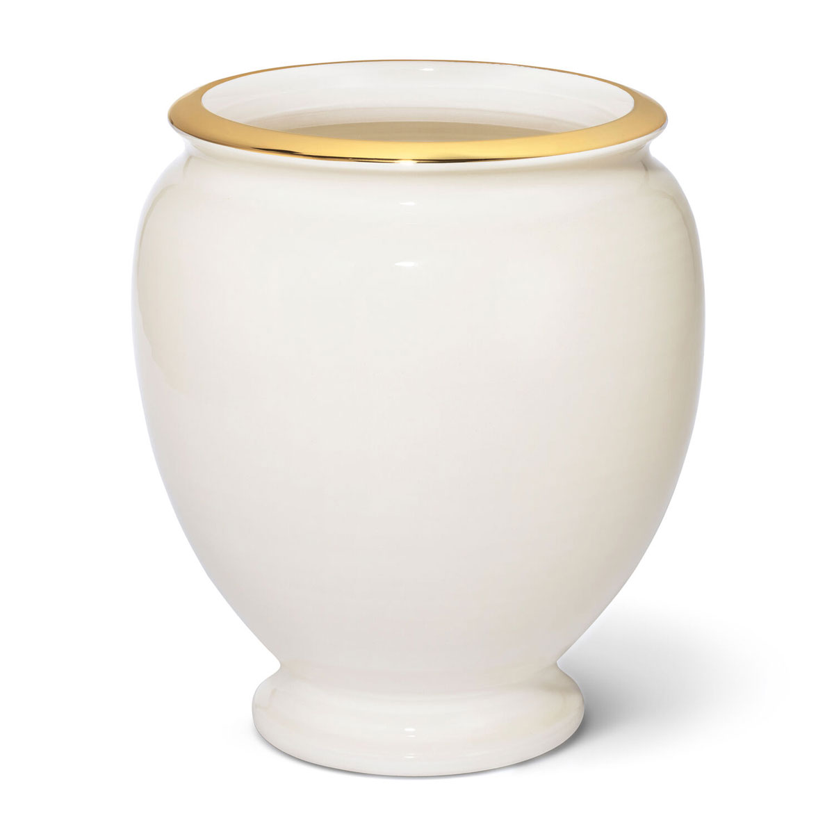 Aerin 8.3" Siena Vase, Cream