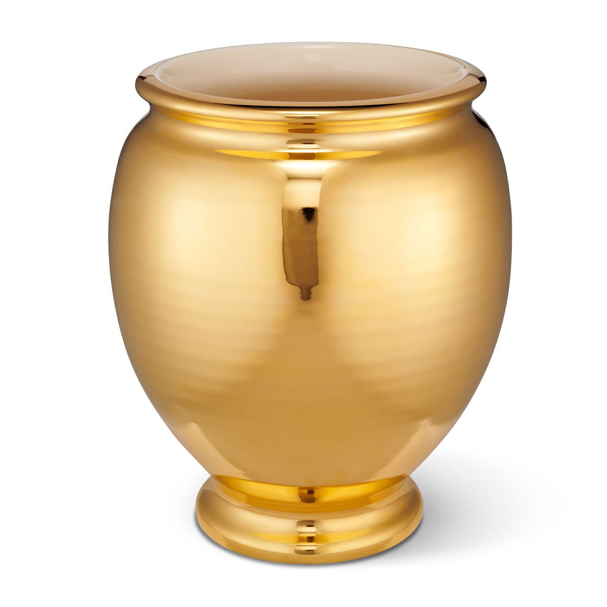 Aerin 8.3" Siena Vase, Gold