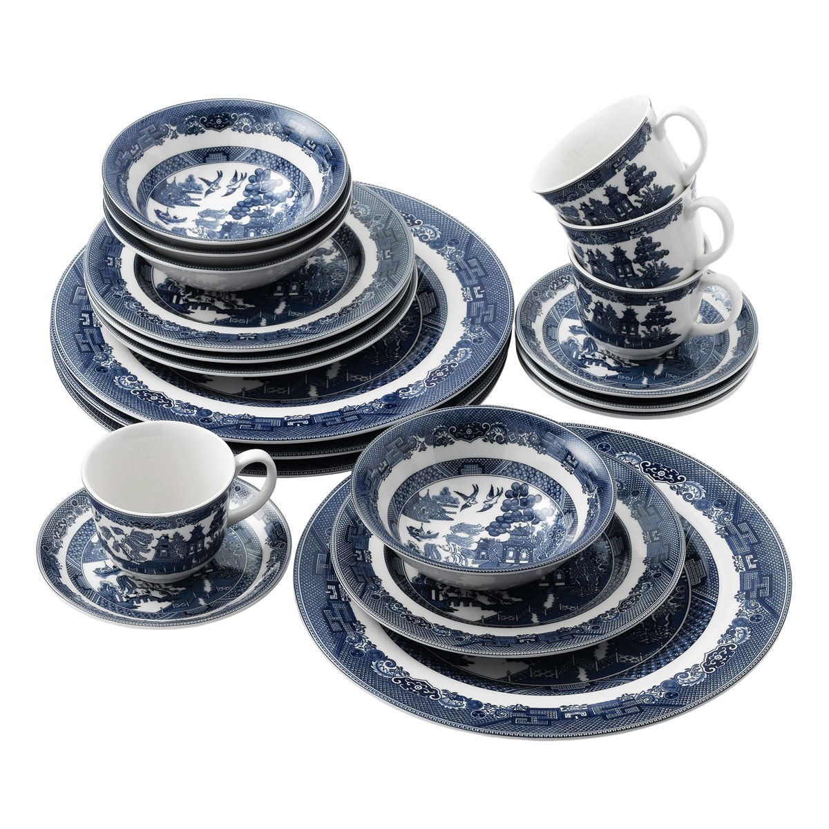 Johnson Brothers Willow Blue 20 Piece China Set