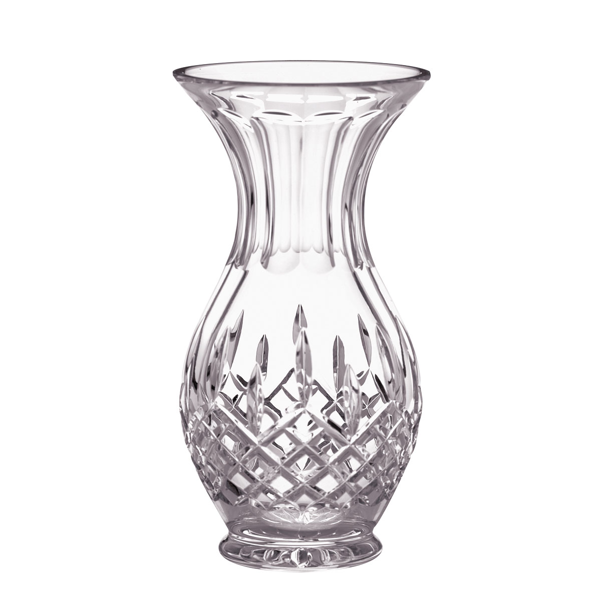 Galway Crystal Longford 8" Footed Bulb Vase