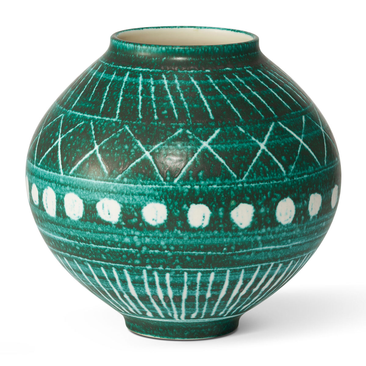 Aerin 9.2" Calinda Moon Vase, Remini Green
