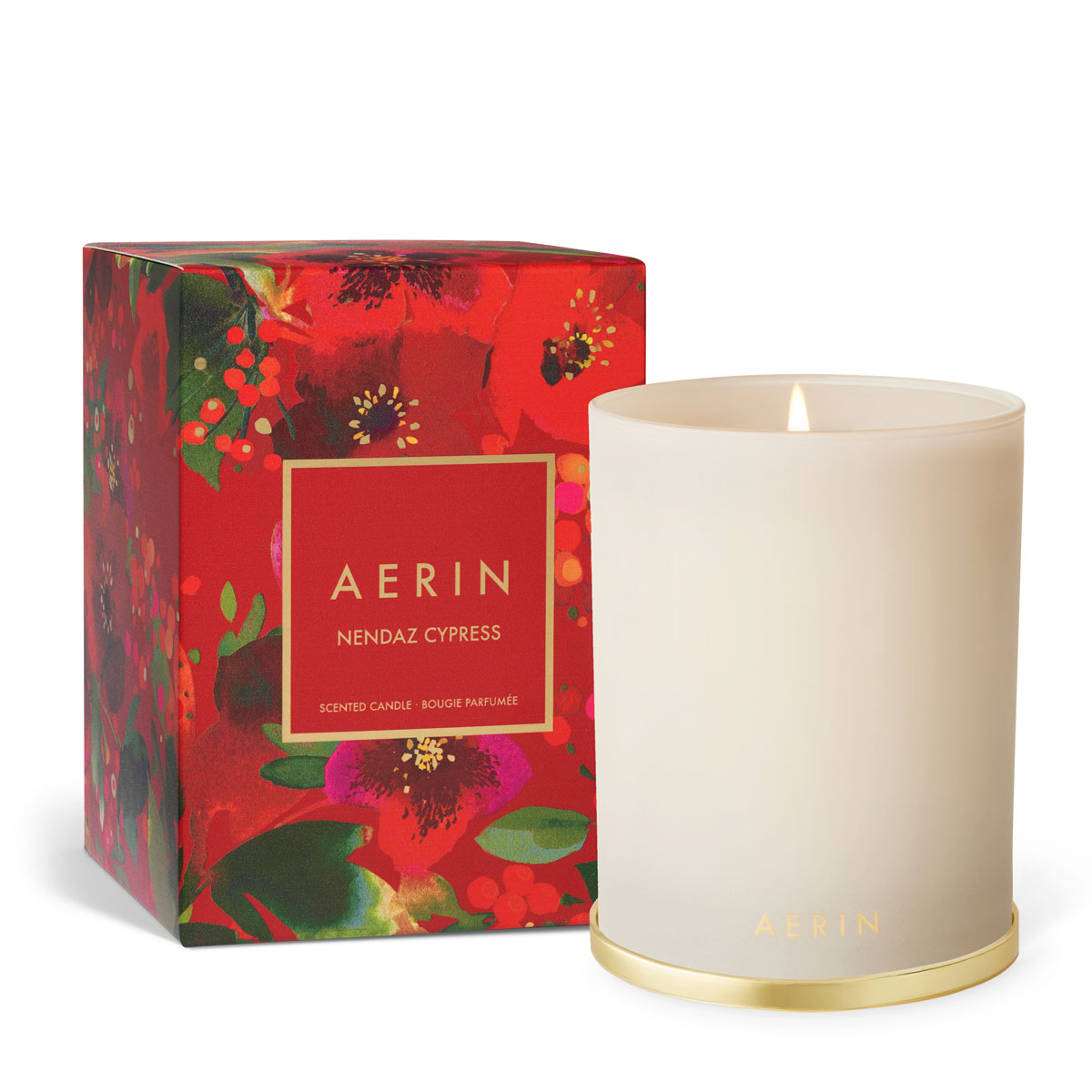 Aerin Holiday Nendaz Cypress Single Wick Candle in Gift Box