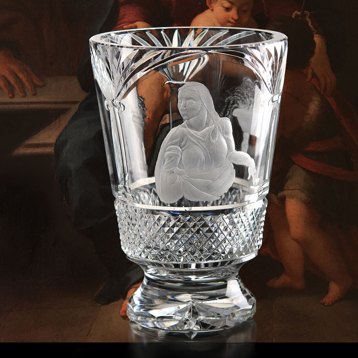 Cashs Ireland, Art Collection Barocci Renaissance Madonna Vase, Limited Edition