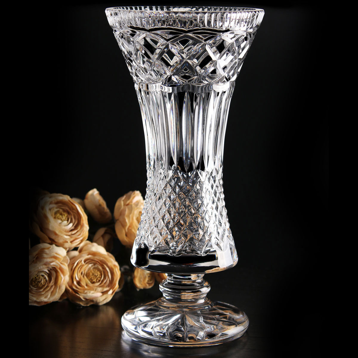 Cashs Ireland, Art Collection Sheelin Footed Crystal Vase, Limited Edition
