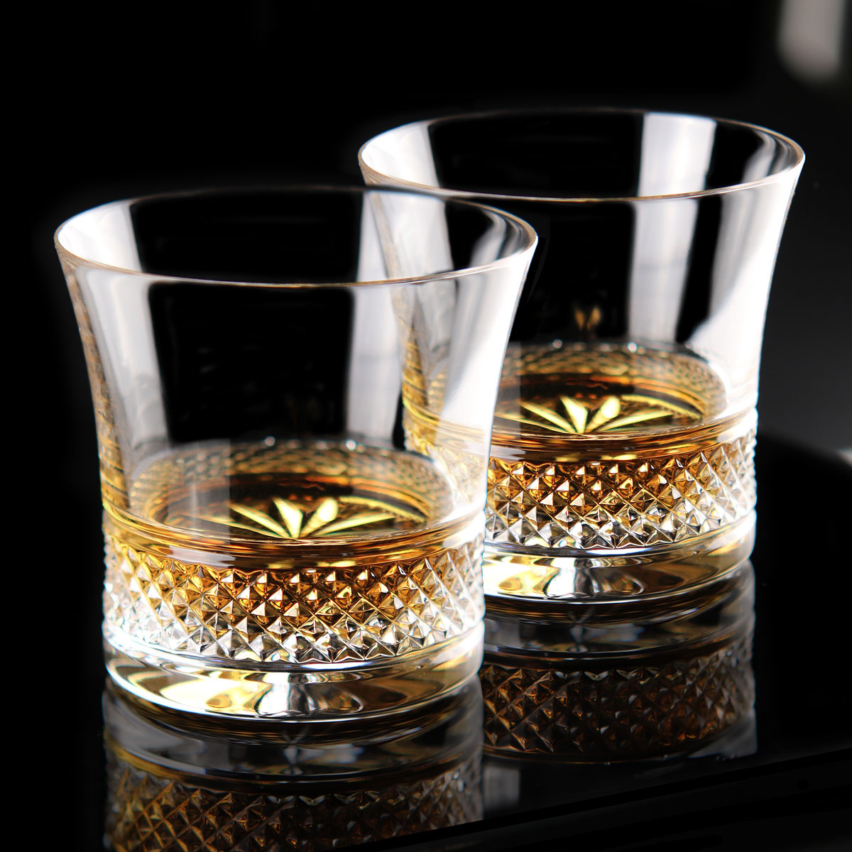 Cashs Ireland, Annestown King Size 3Of Scotch Crystal Whiskey Glasses, 1+1 Free