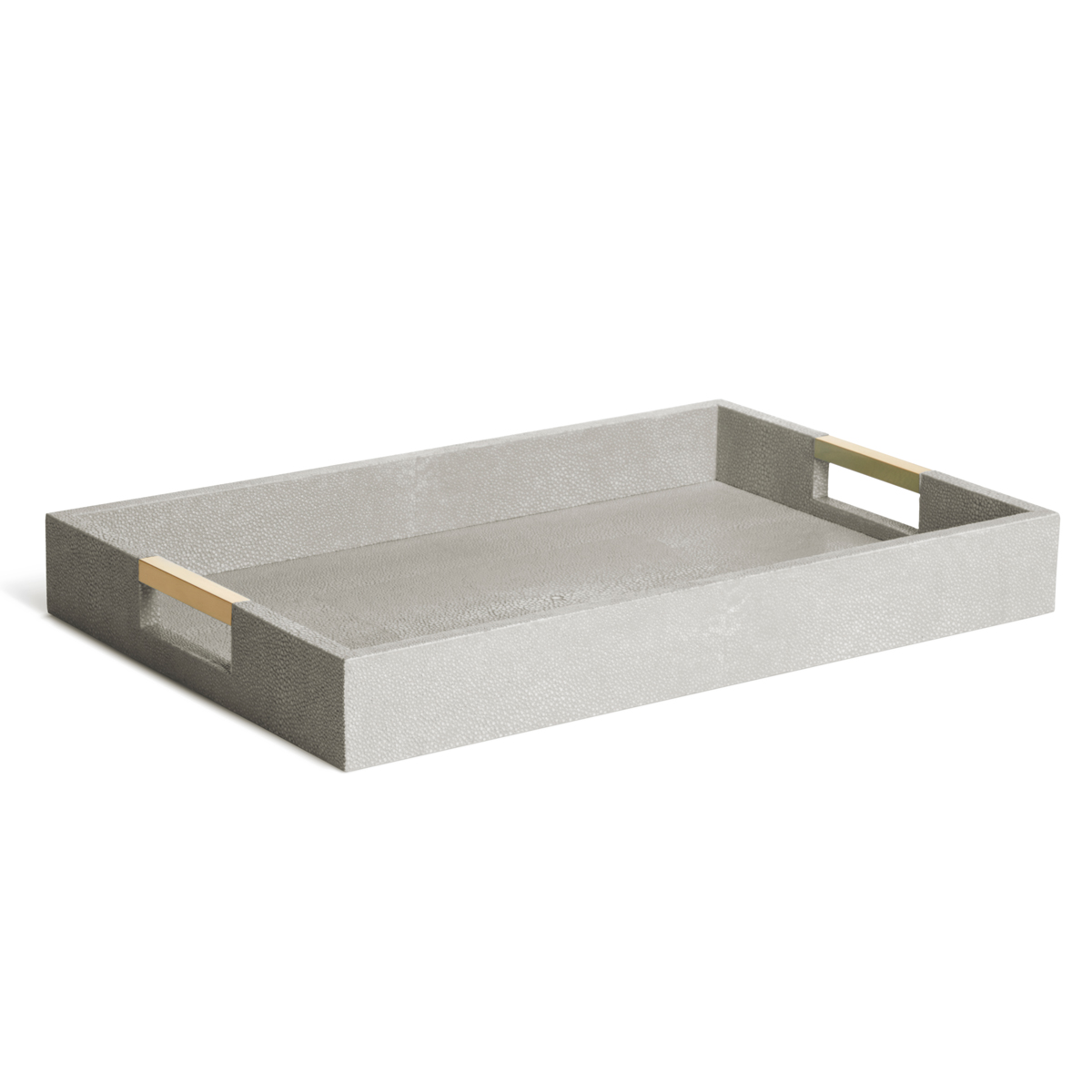 Aerin Modern Shagreen Desk Tray, Dove