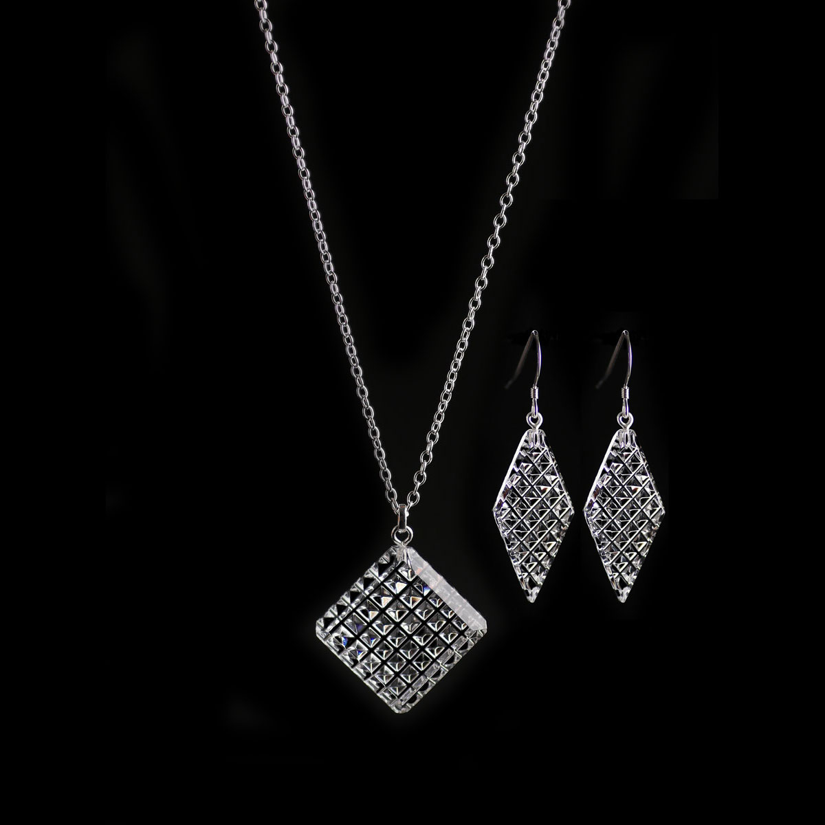 Cashs Ireland, Crystal Diamond Kerry Pendant Necklace and Earring Gift Set