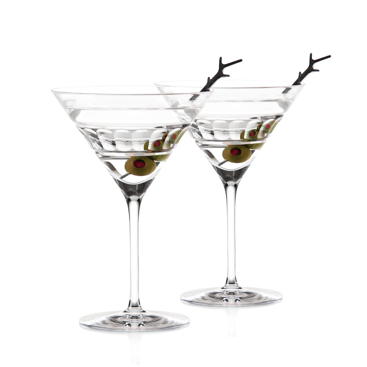 Cashs Ireland, Dunloe Martini Glass, Pair