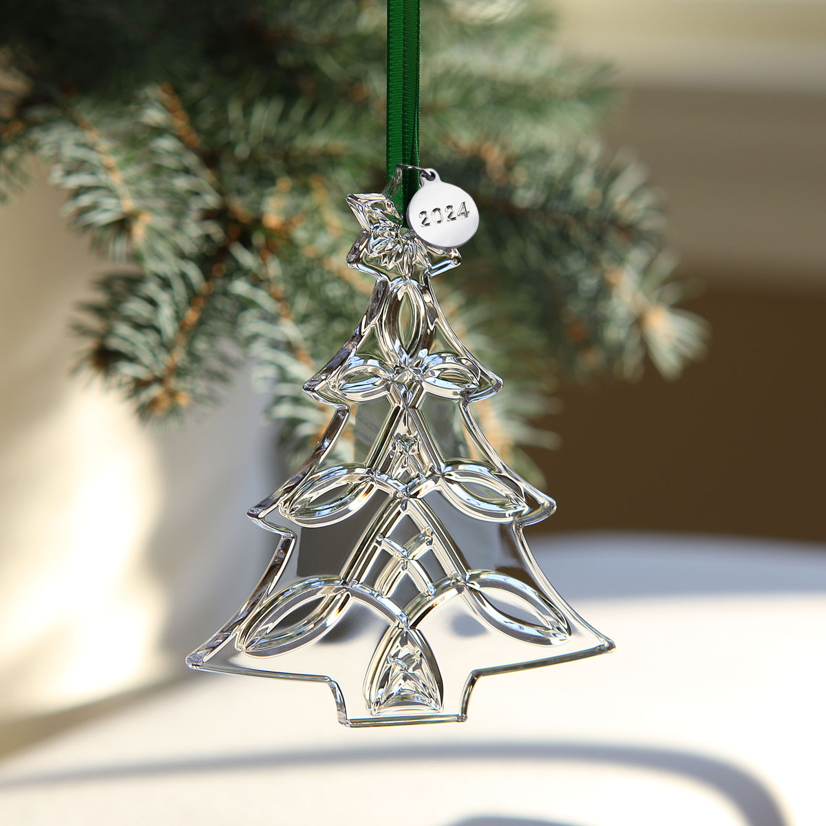 Cashs Ireland 2024 Celtic Christmas Tree Dated Ornament Crystal Classics