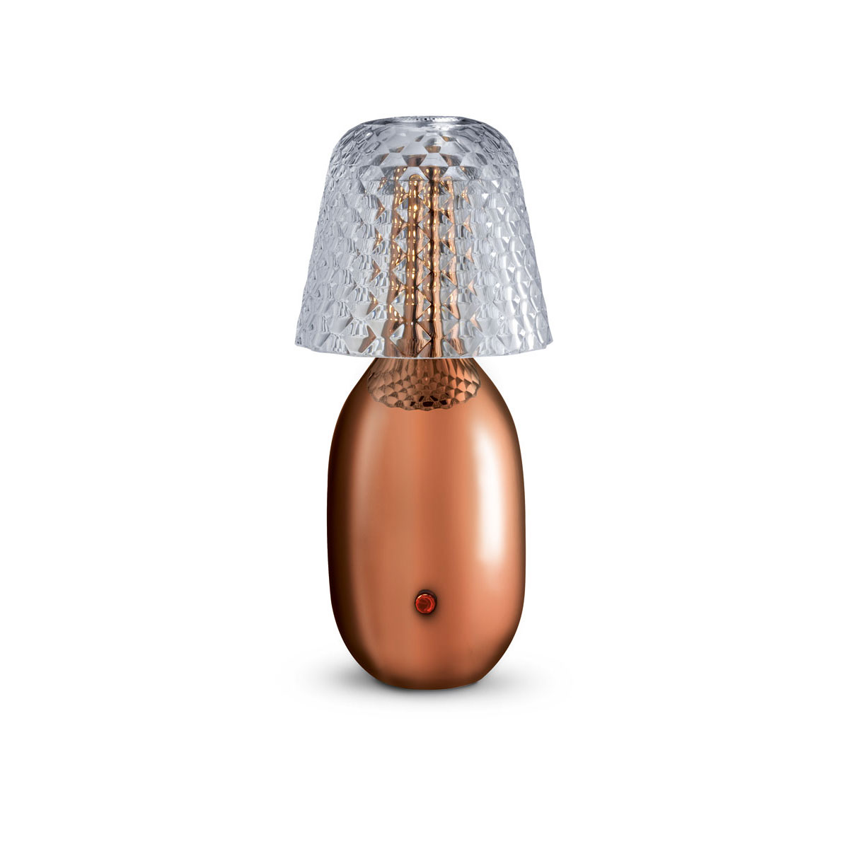 Baccarat Crystal Candy Light Lamp, Copper