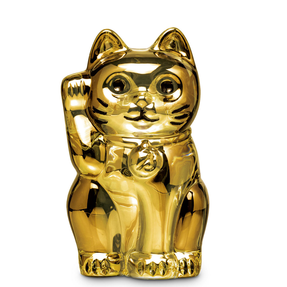 Baccarat Crystal, Lucky Cat, Gold