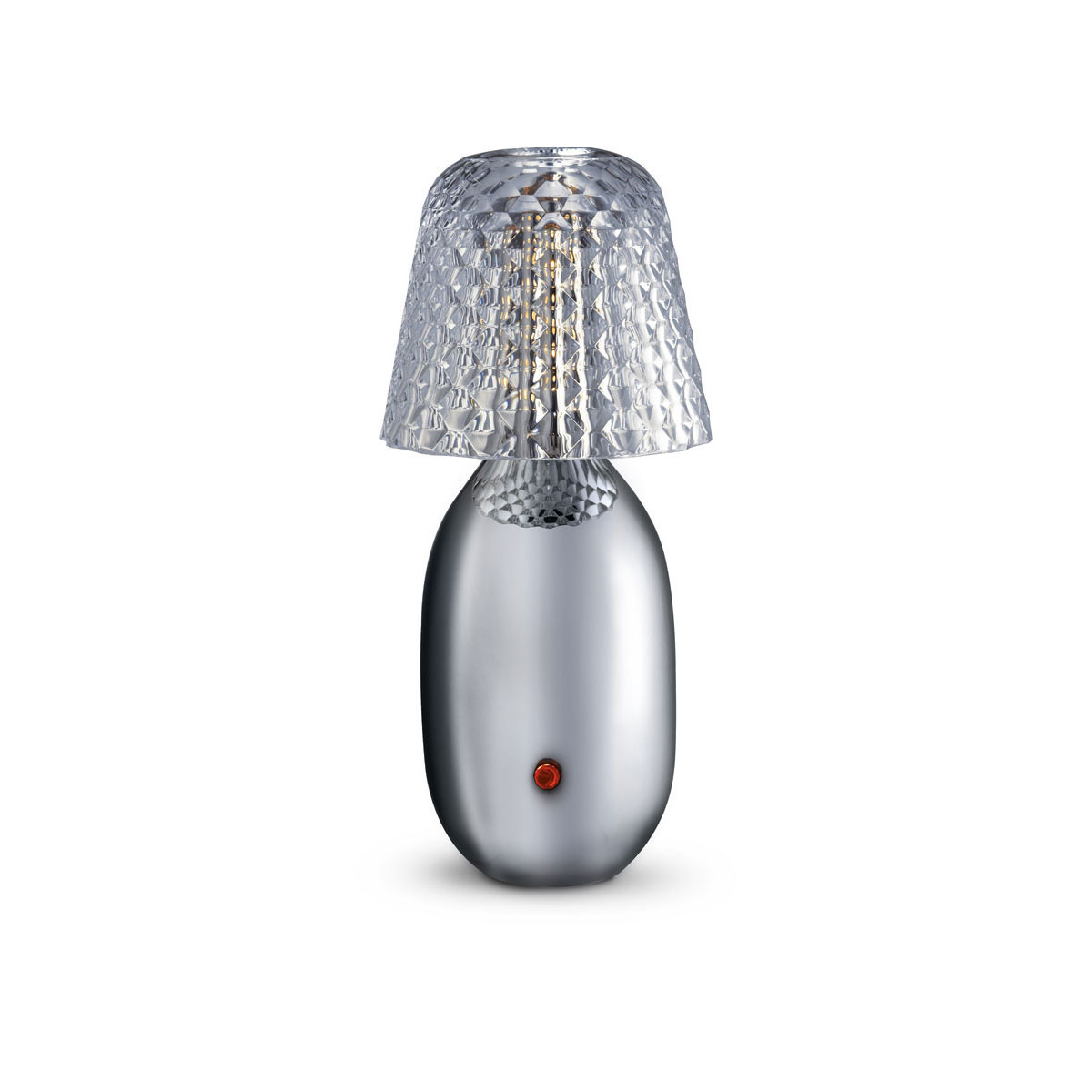 Baccarat Crystal Candy Light Lamp, Platinum