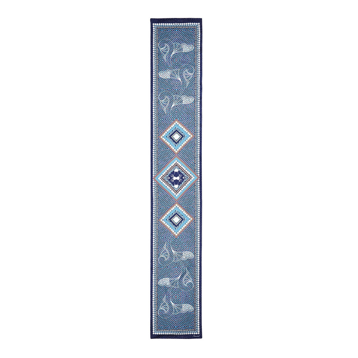 Baccarat Louxor Silk Maxi Tie 12" X 70", Blue