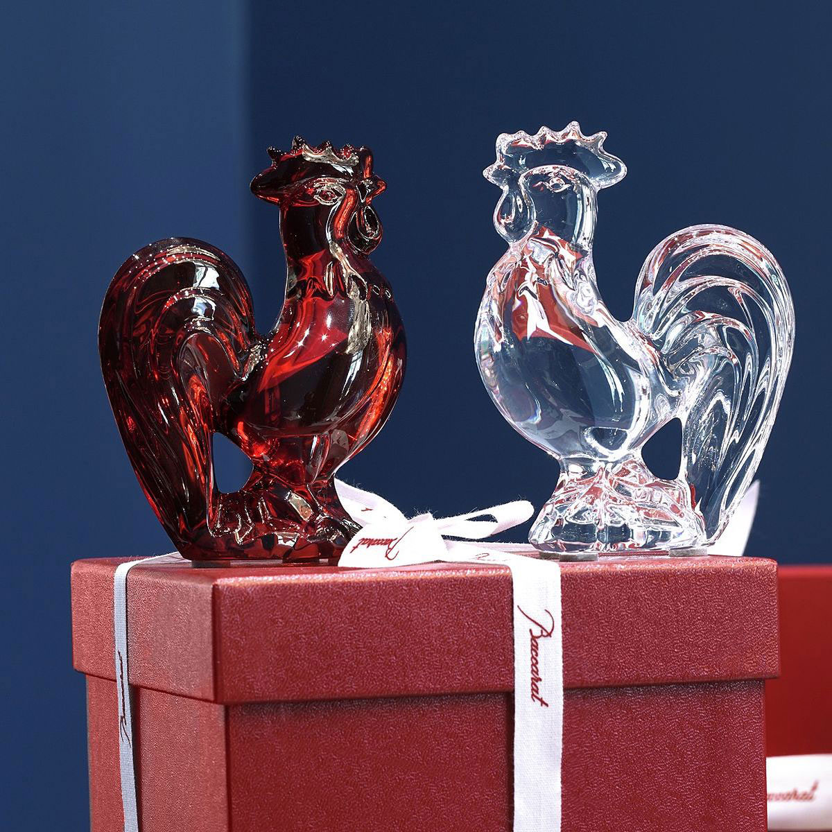 Baccarat Crystal, Zodiac Rooster, Clear