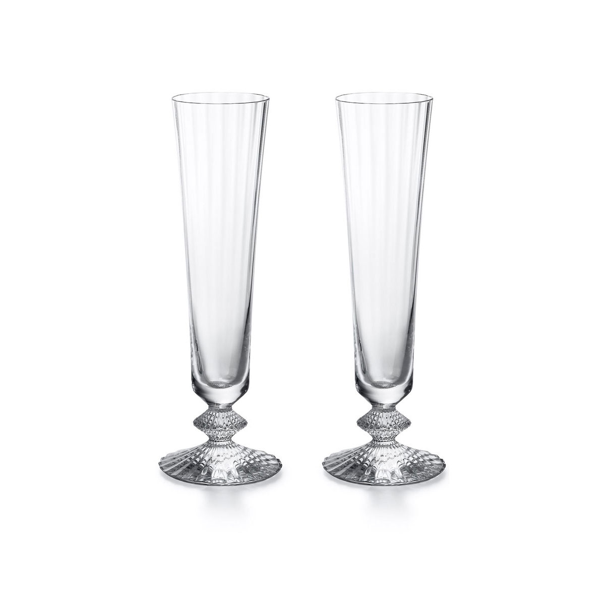 Baccarat Mille Nuits Champagne Flutes, Pair