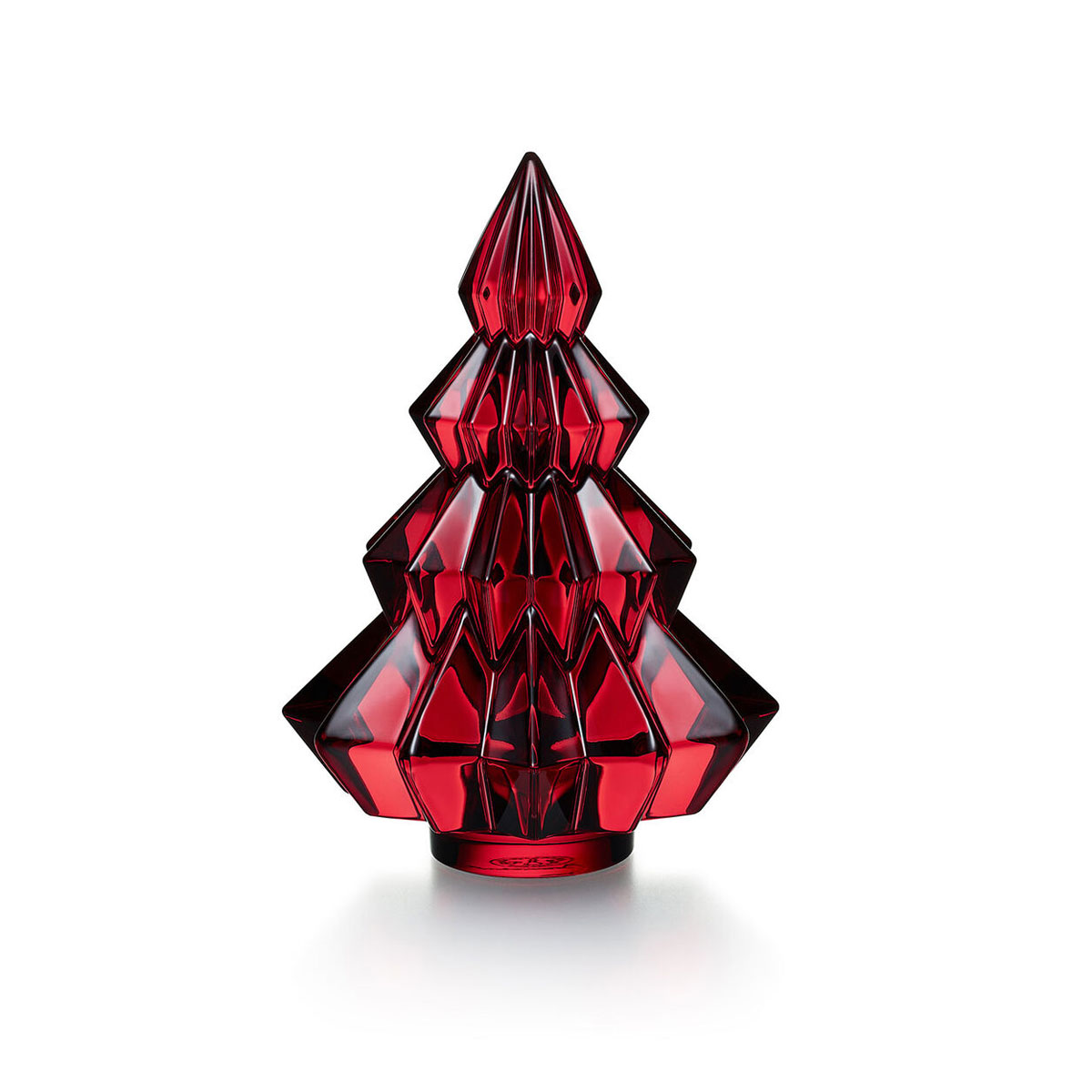 Baccarat Crystal 2019 Aspen Fir Tree, Red
