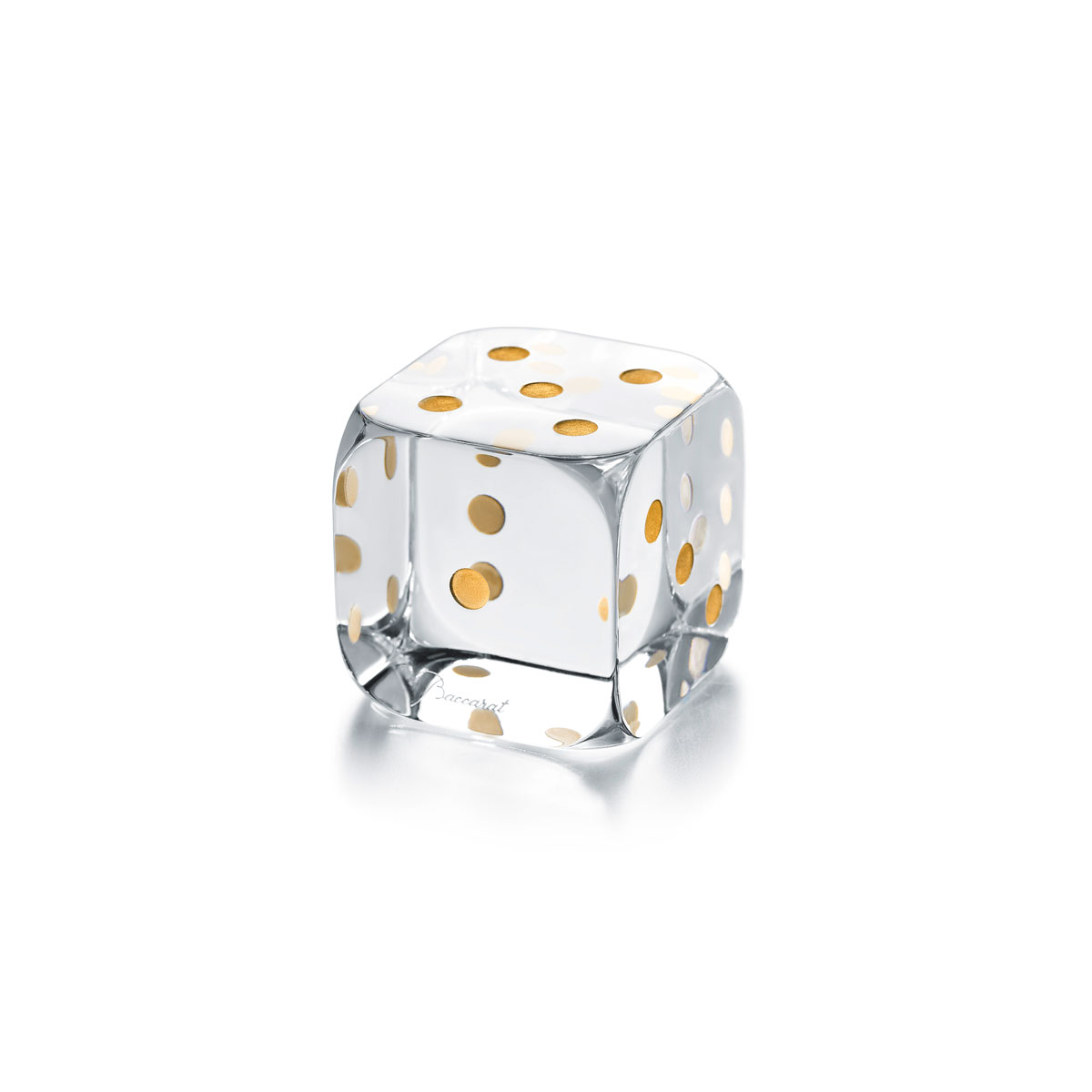 Baccarat Dice Paperweight