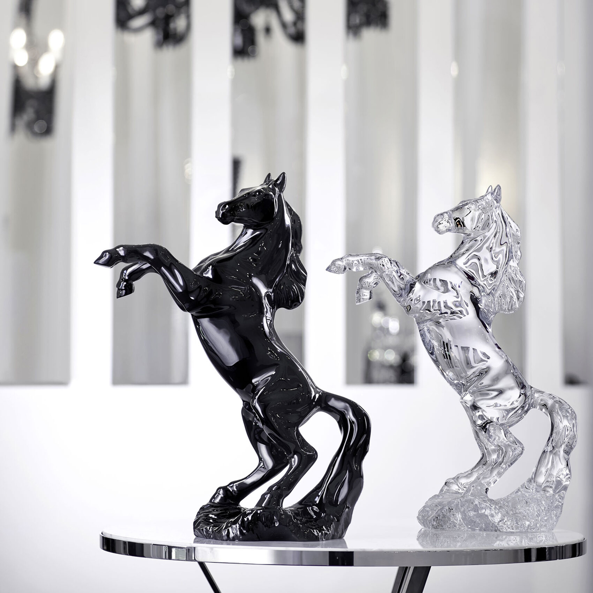 Baccarat Crystal, Pegasus Horse, Black, Limited Edition of 99 
