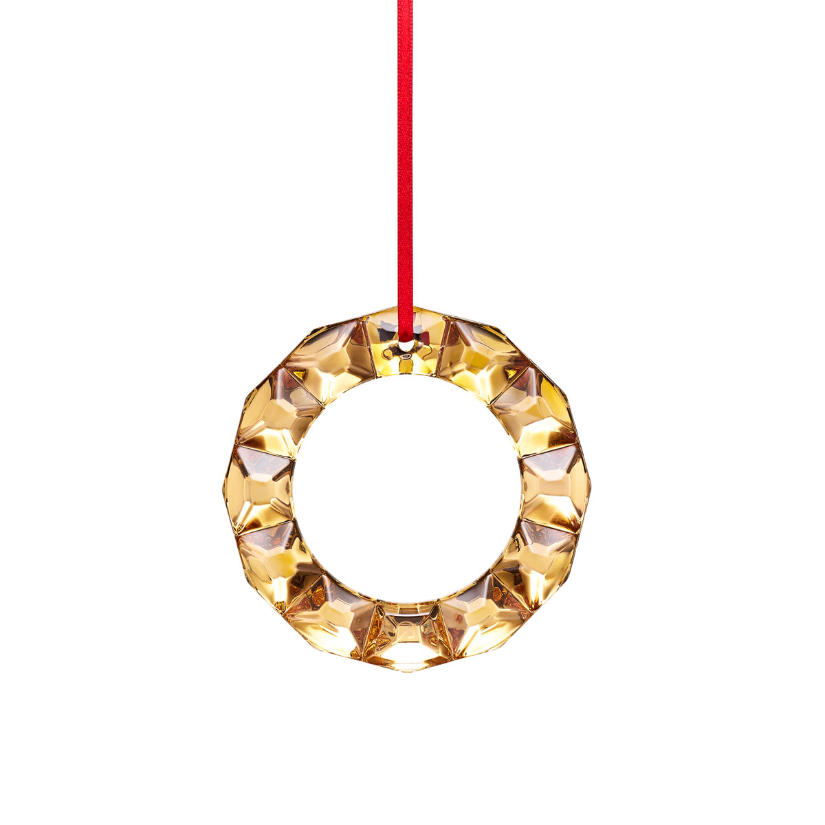 Baccarat 2020 Annual Wreath Christmas Ornament, 20k Gold