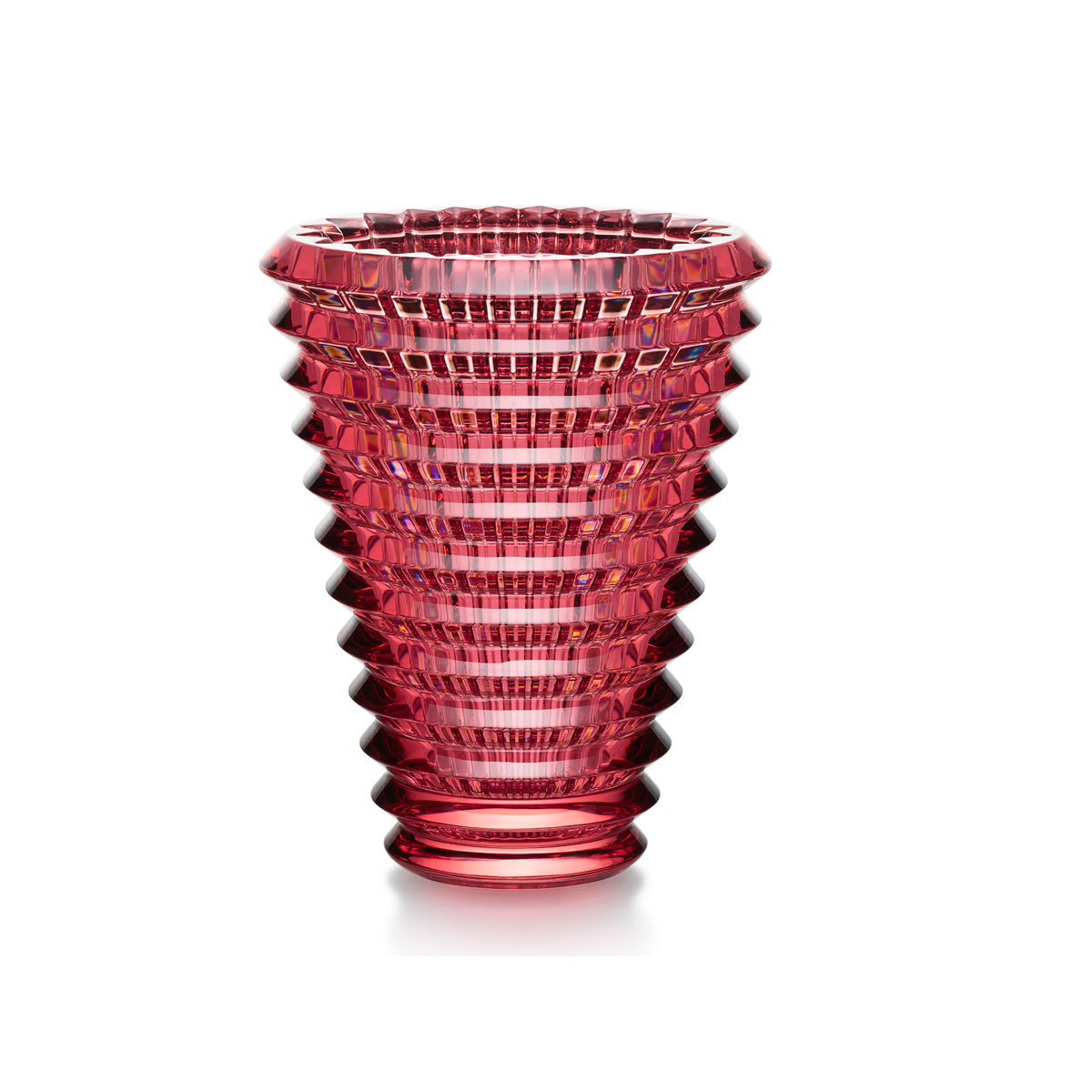 Baccarat Eye 6" Vase Round, Blush Pink