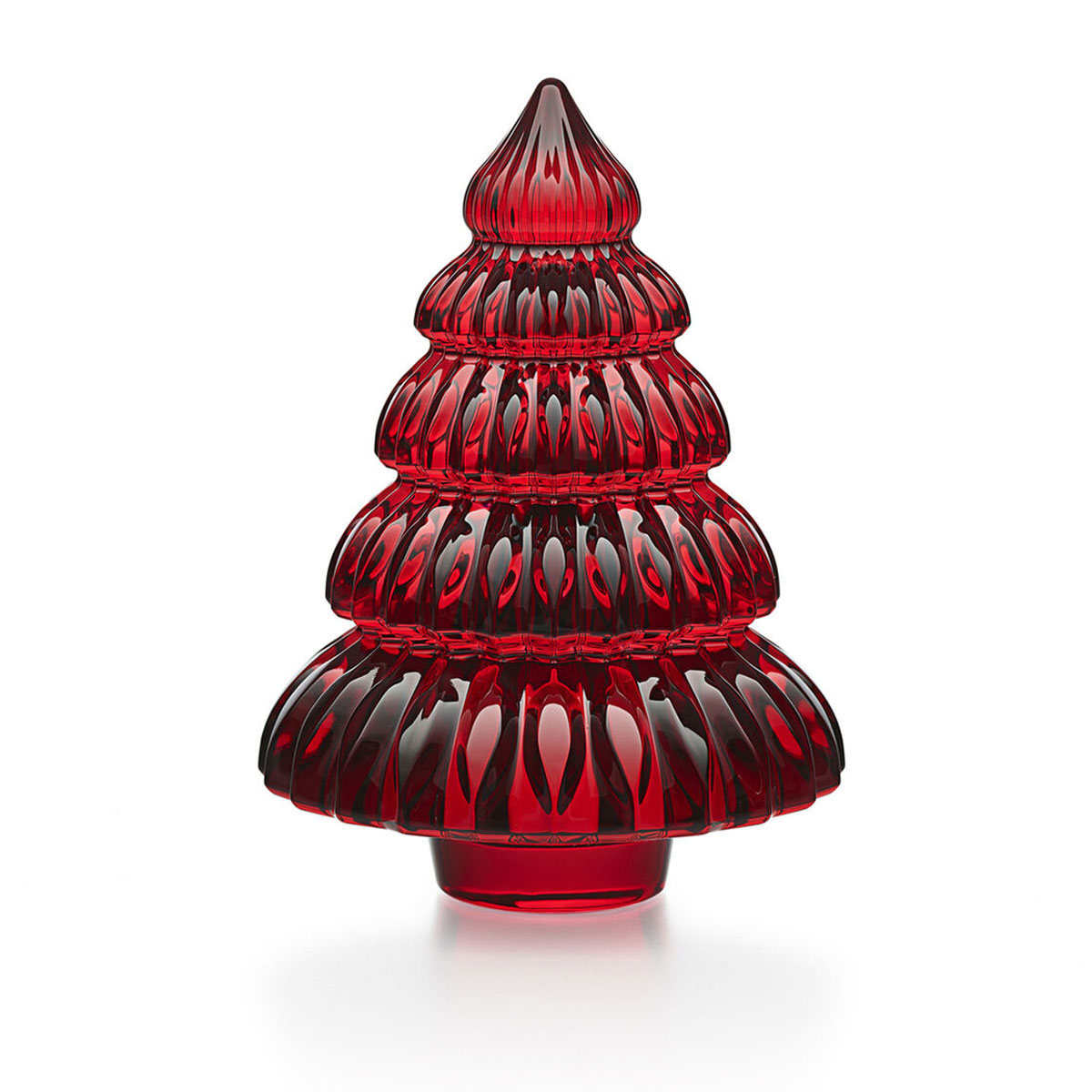 Baccarat Enchanting Fir 5" Christmas Tree, Red
