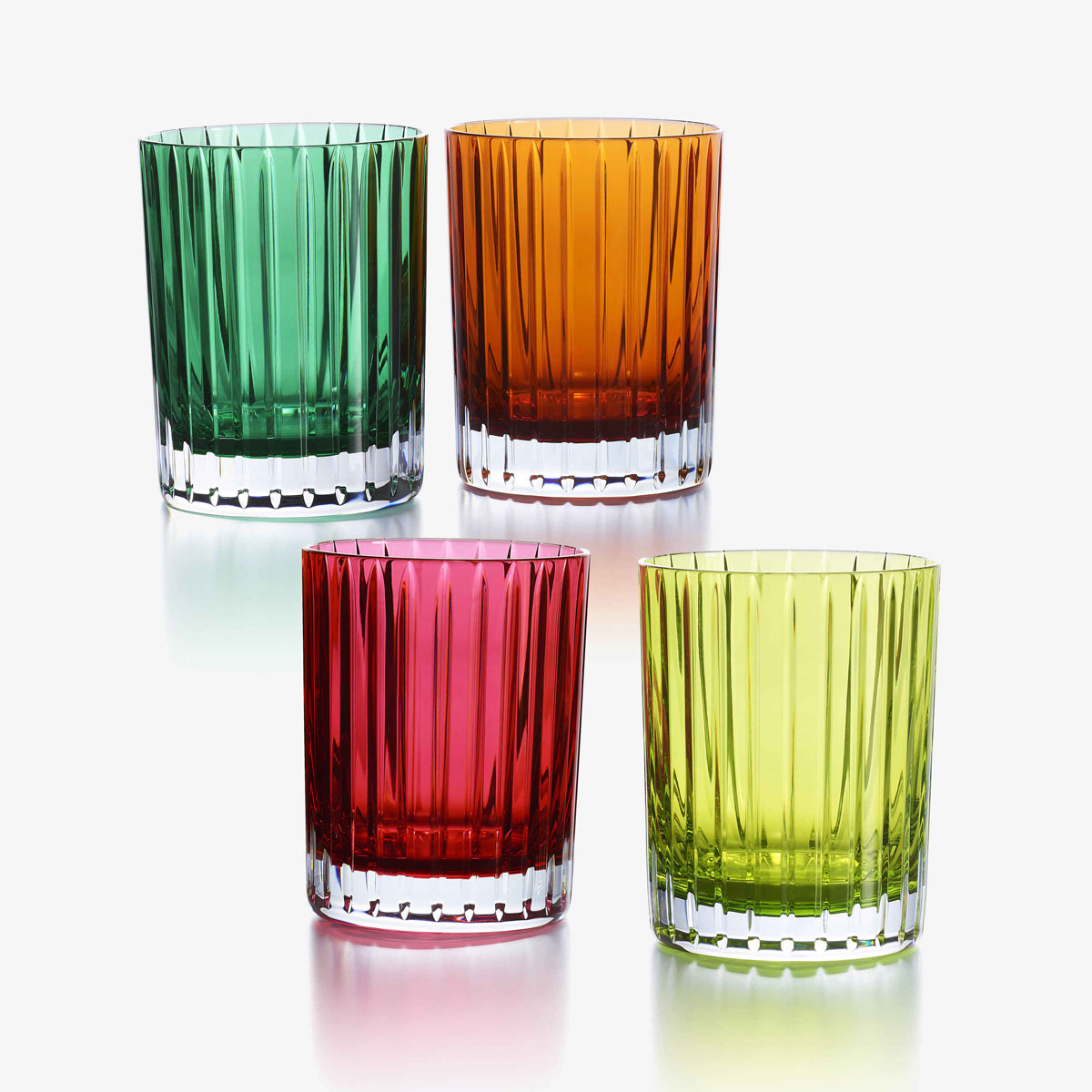 Baccarat Harmonie Colors of Joy DOF Tumblers, Set of 4