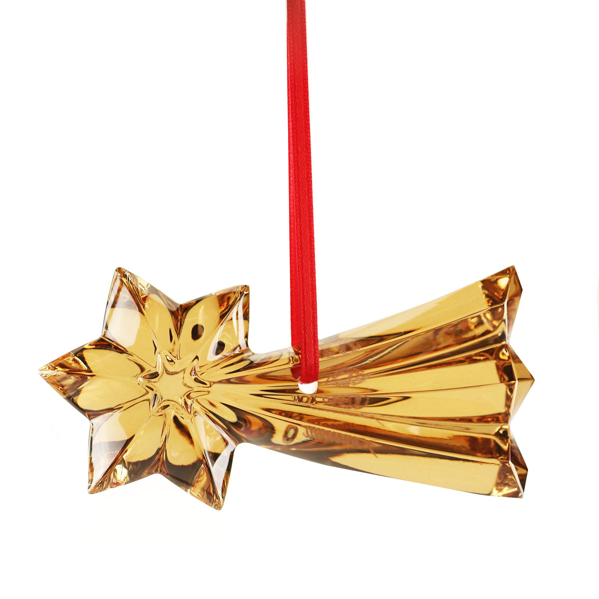 Baccarat Crystal 2024 Shooting Star Ornament, 20K Gold